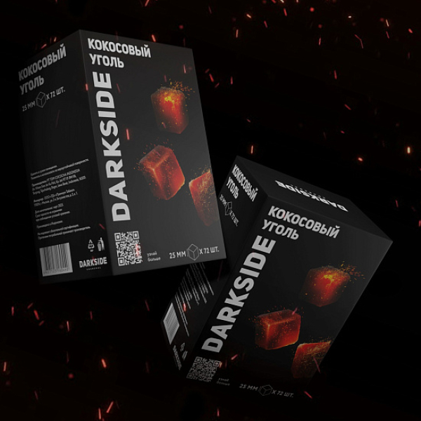 Уголь DARKSIDE CHARCOAL (BIG CUBE) 1KG 72 BRICKS в Петрозаводске