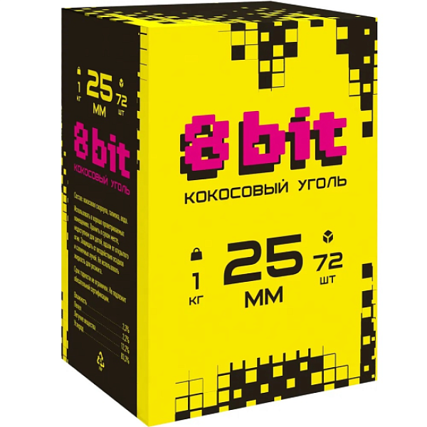 Кокосовый уголь Cocoloco 8bit 25мм в Петрозаводске