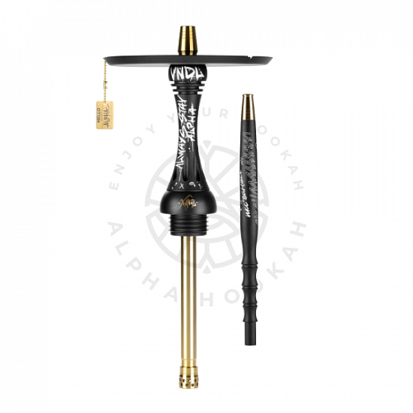Кальян Alpha Hookah X VNDL Jet Black Чёрный (42 см) в Петрозаводске