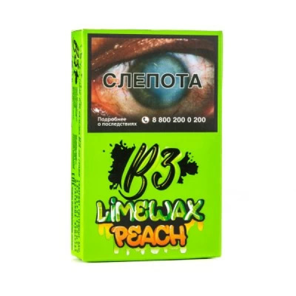 Табак B3 Limewax peach (Персик Лайм) 50 гр в Петрозаводске