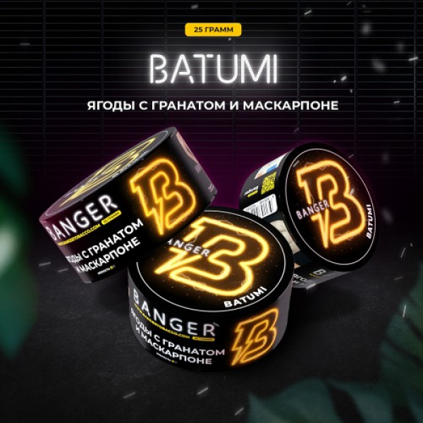 Табак Banger Batumi (Ягоды с Гранатом и Маскарпоне) 25 гр в Петрозаводске