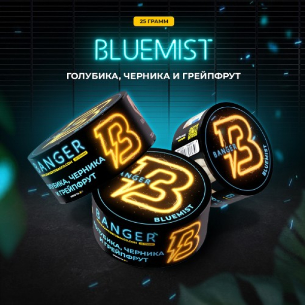 Табак Banger Bluemist (Голубика Черника и Грейпфрут) 25 гр в Петрозаводске