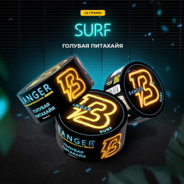 Табак Banger Surf (Голубая Питахайя) 25 гр в Петрозаводске