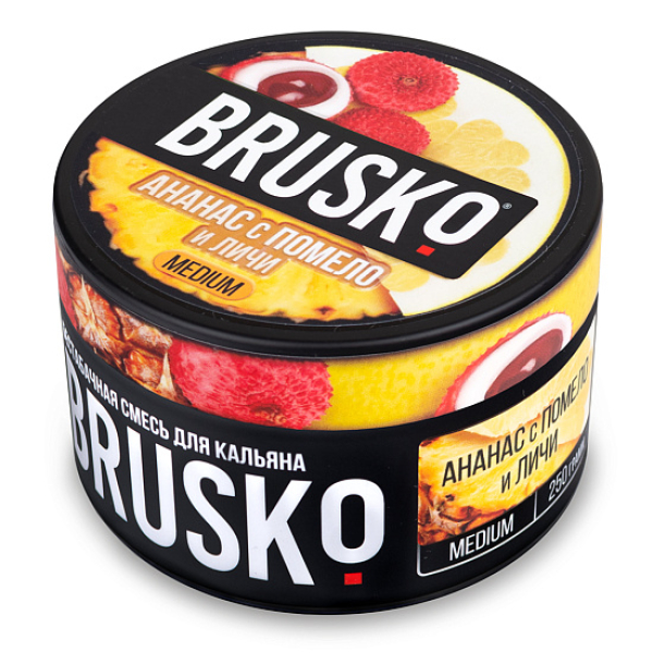 Смесь BRUSKO АНАНАС С ПОМЕЛО И ЛИЧИ (MEDIUM) 250 гр в Петрозаводске