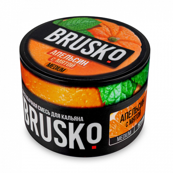 Смесь Brusko Medium Апельсин мята 50 грамм в Петрозаводске