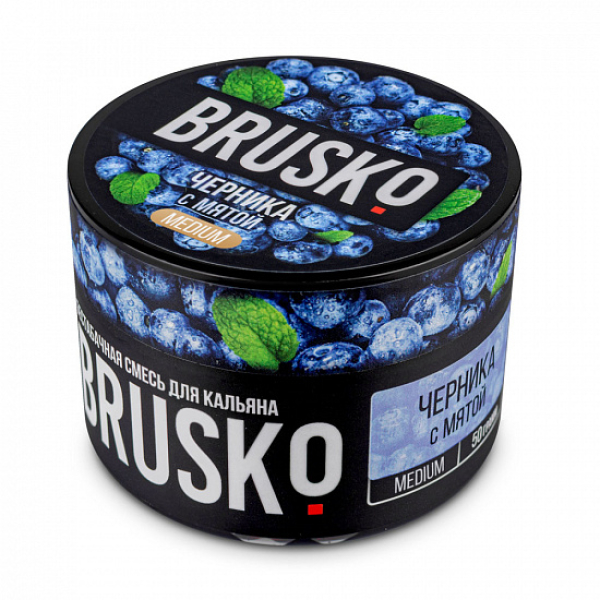 Смесь Brusko Medium Черника с мятой 50 грамм в Петрозаводске