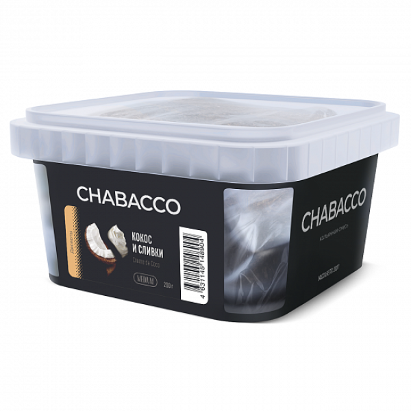 Смесь Chabacco Medium Creme De Coco (Кокос И Сливки) 200 гр в Петрозаводске