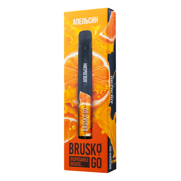 Одноразовая электронная сигарета Brusko Go Апельсин 800 затяжек в Петрозаводске