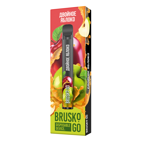 Одноразовая электронная сигарета Brusko Go Двойное яблоко 800 затяжек в Петрозаводске