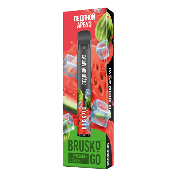 Одноразовая электронная сигарета Brusko Go Ледяной Арбуз 800 затяжек в Петрозаводске