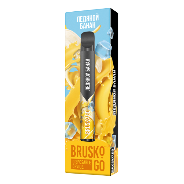 Одноразовая электронная сигарета Brusko Go Ледяной Банан 800 затяжек в Петрозаводске