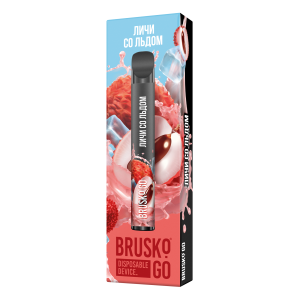 Одноразовая электронная сигарета Brusko Go Личи Со Льдом 800 затяжек в Петрозаводске
