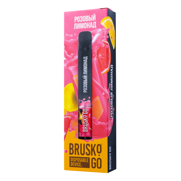 Одноразовая электронная сигарета Brusko Go Розовый Лимонад 800 затяжек в Петрозаводске