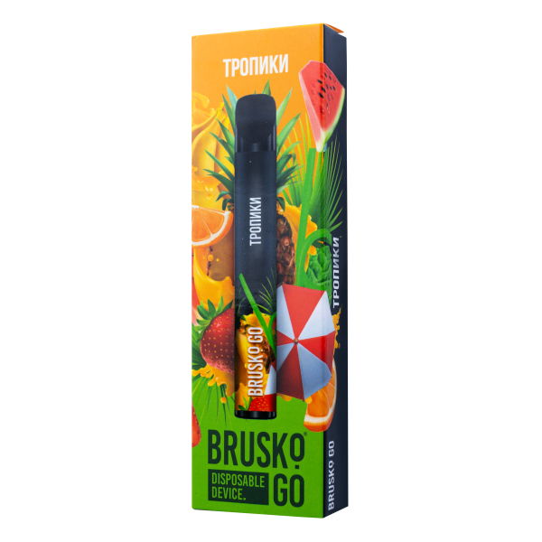 Одноразовая электронная сигарета Brusko Go Тропики 800 затяжек в Петрозаводске
