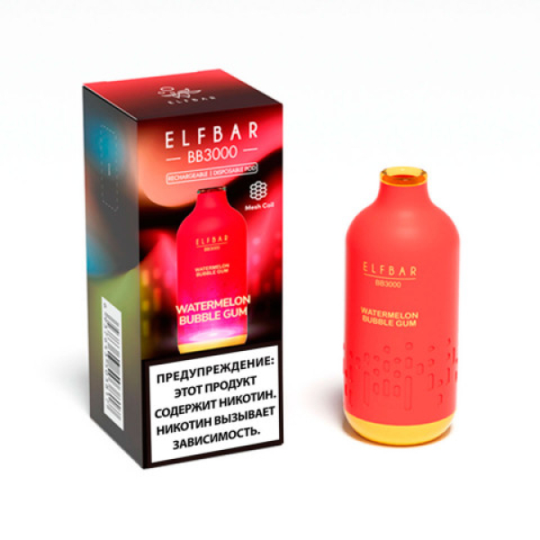 Elfbar BB3000 Арбузная жвачка, 3000 тяг в Петрозаводске