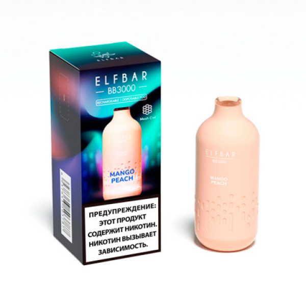 Elfbar BB3000 Манго персик, 3000 тяг в Петрозаводске