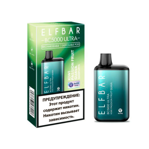 Elfbar BC5000 (Киви маракуйя гуава), 5000 тяг в Петрозаводске