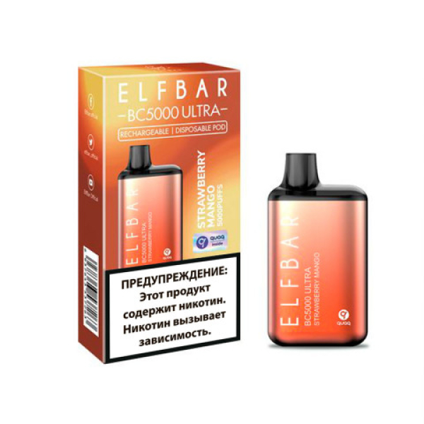 Elfbar BC5000 (Клубника манго), 5000 тяг в Петрозаводске