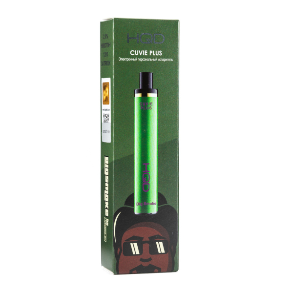 Одноразовая электронная сигарета HQD Cuvie Plus Big smoke 1200 затяжек в Петрозаводске
