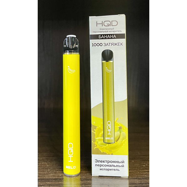 HQD melo banana (банан) 1000 затяжек в Петрозаводске