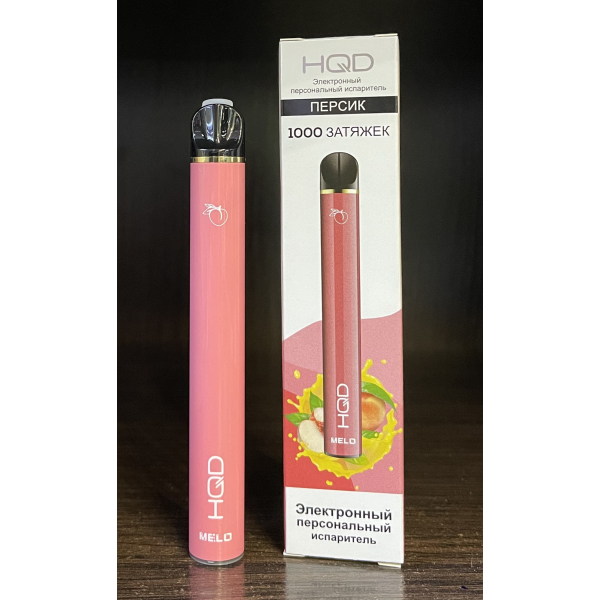 HQD melo peach (персик) 1000 затяжек в Петрозаводске