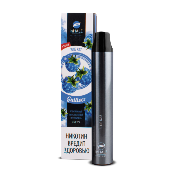 inHale Guliver Hard Blue Razz (Ежевика) 1500 затяжек в Петрозаводске