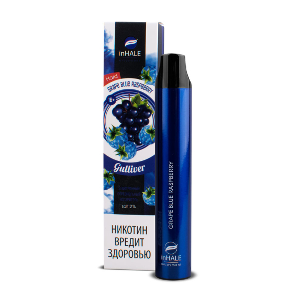 inHale Guliver Hard Grape Blue Raspberry (Ежевика С Виноградом) 1500 затяжек в Петрозаводске