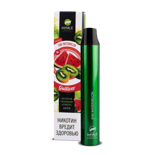 inHale Guliver Hard Kiwi Watermelon (Киви Арбуз) 1500 затяжек в Петрозаводске