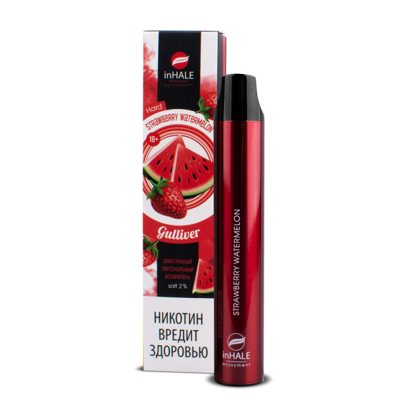 inHale Guliver Hard Strawberry Watermelon (Клубника Арбуз) 1500 затяжек в Петрозаводске