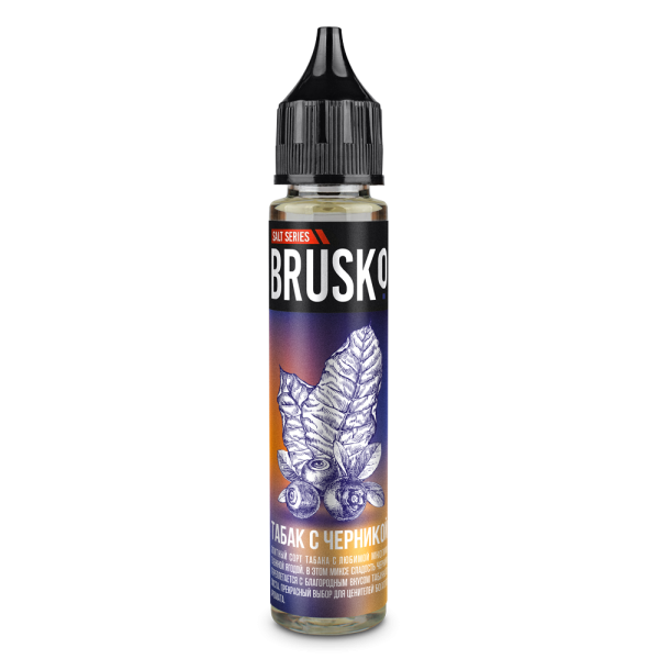 Жидкость Brusko Salt Табак С Черникой 30 мл в Петрозаводске
