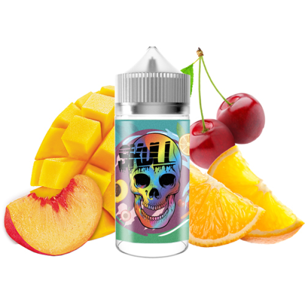 Жидкость SKULL Fruit Bomb (Персик Мандарин Ледяная Вишня) (100 мл, 0 мг/мл) в Петрозаводске