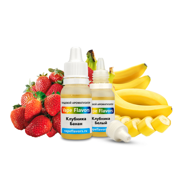 Ароматизатор Vape Flavors Клубника Банан 10мл в Петрозаводске