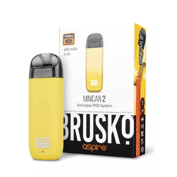 Brusko MINICAN 2 (400 мАч, Желтый) в Петрозаводске