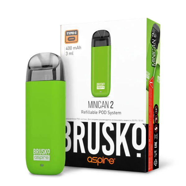 Brusko MINICAN 2 (400 мАч, Зеленый) в Петрозаводске