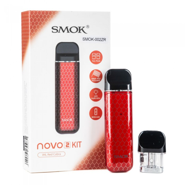 POD-система SMOK Novo 2 Pod 800 mAh Red Carbon в Петрозаводске