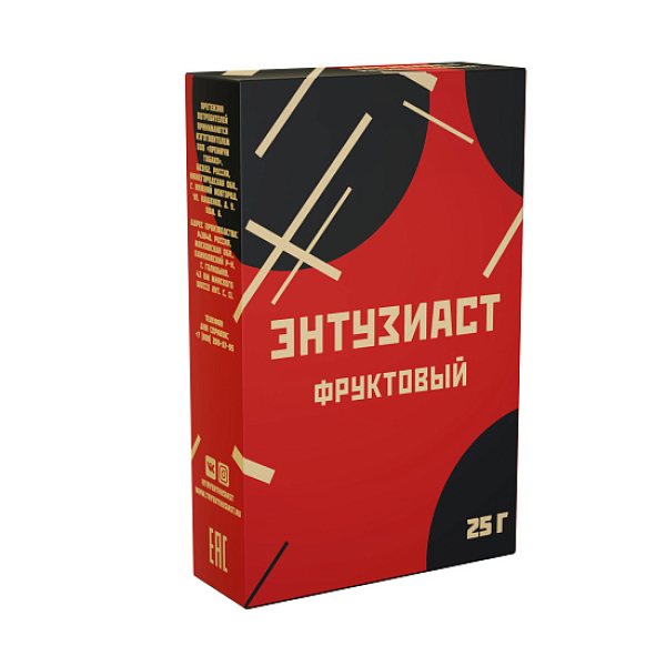 Табак ЭНТУЗИАСТ ФРУКТОВЫЙ 25 гр в Петрозаводске