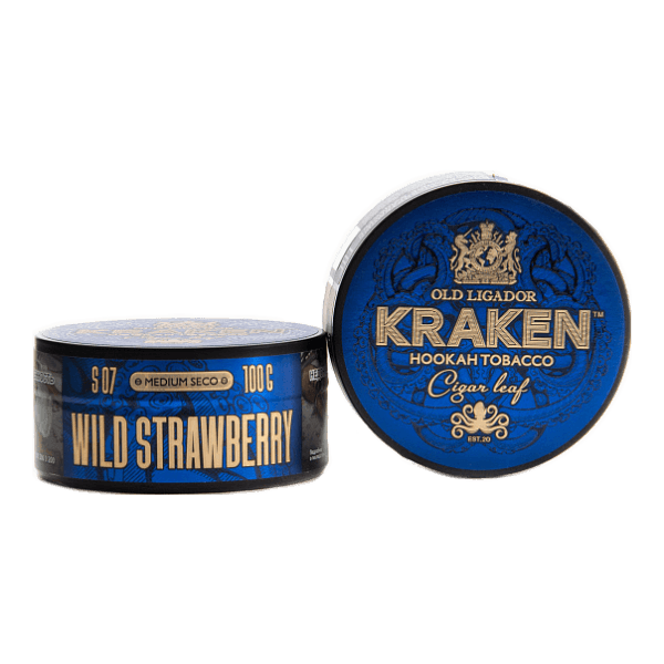 Табак Kraken Medium Seco wild strawberry (Земляника) 100 гр в Петрозаводске