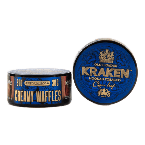 Табак Kraken Medium Seco Creamy Waffles (Сливочные вафли) 30 гр в Петрозаводске