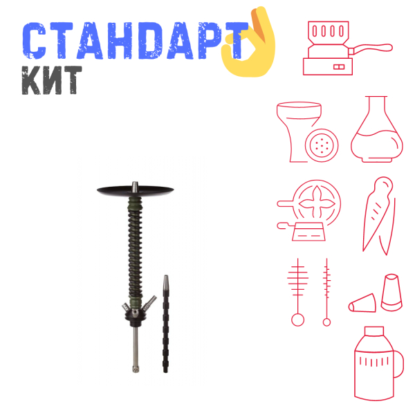 Набор с кальяном  Mamay Customs Coilovers v12 Хаки/Черный СТАНДАРТ в Петрозаводске