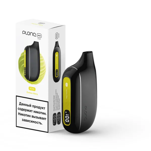 Plonq Max Smart Лимон Мята (8000 Затяжек) 20 Мг в Петрозаводске