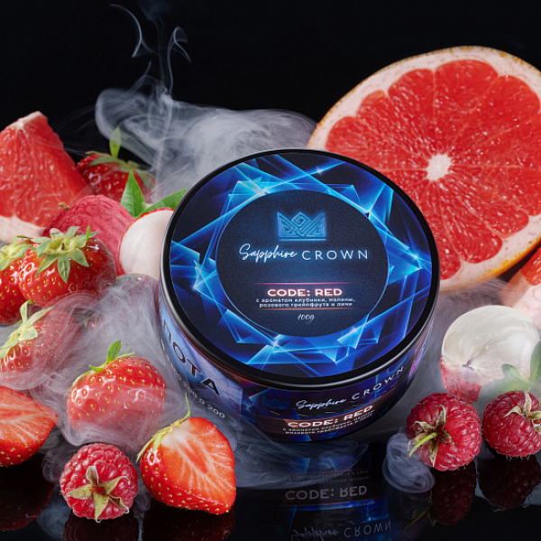 Табак Sapphire Crown Code red (Малина клубника) 100 гр в Петрозаводске
