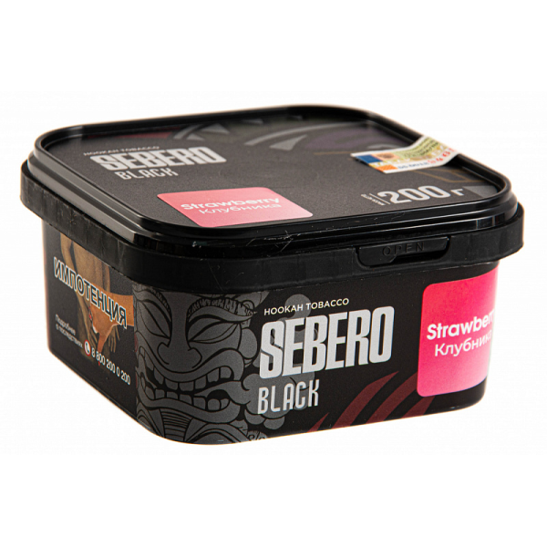 Табак SEBERO BLACK STRAWBERRY 200 гр в Петрозаводске