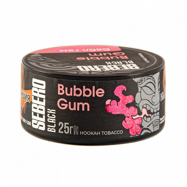 Табак SEBERO BLACK BUBBLE GUM 25 гр в Петрозаводске