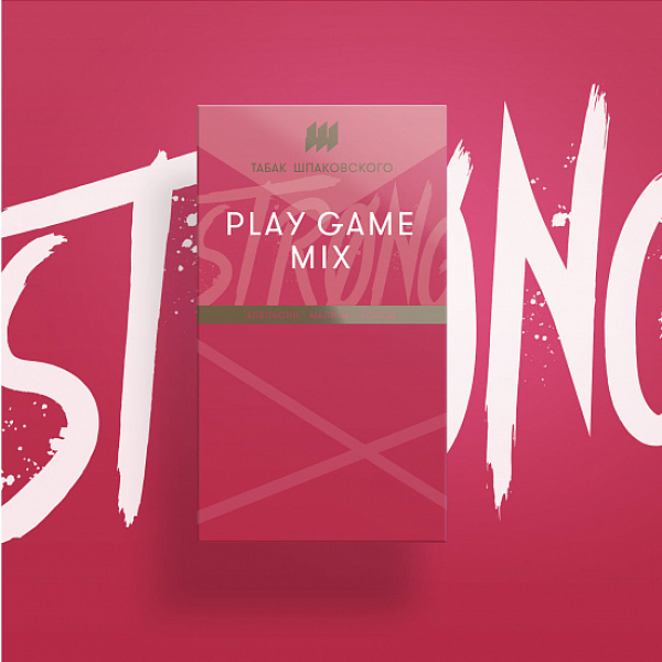 Табак Шпаковского Strong Play game mix (Апельсин Малина Холод) 40 гр в Петрозаводске