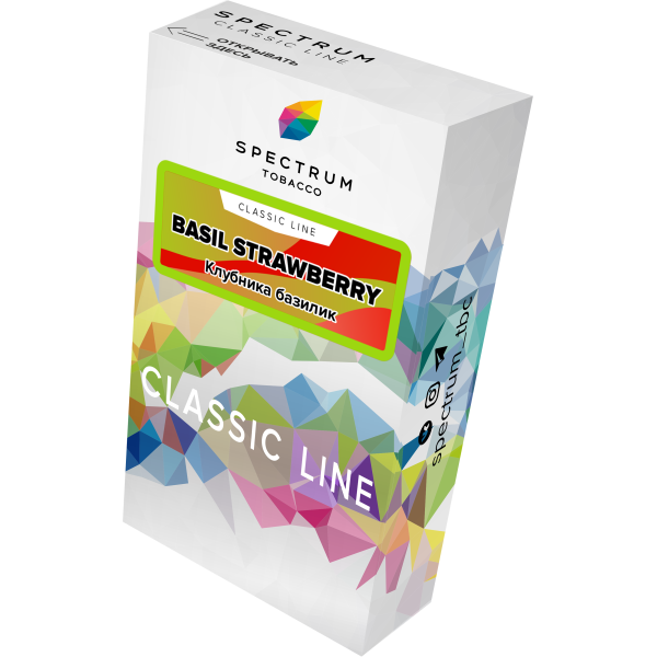 Табак Spectrum Classic current basil steawberry 40 грамм в Петрозаводске