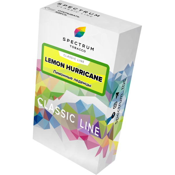 Табак Spectrum Classic lemon hurricane 40 грамм в Петрозаводске