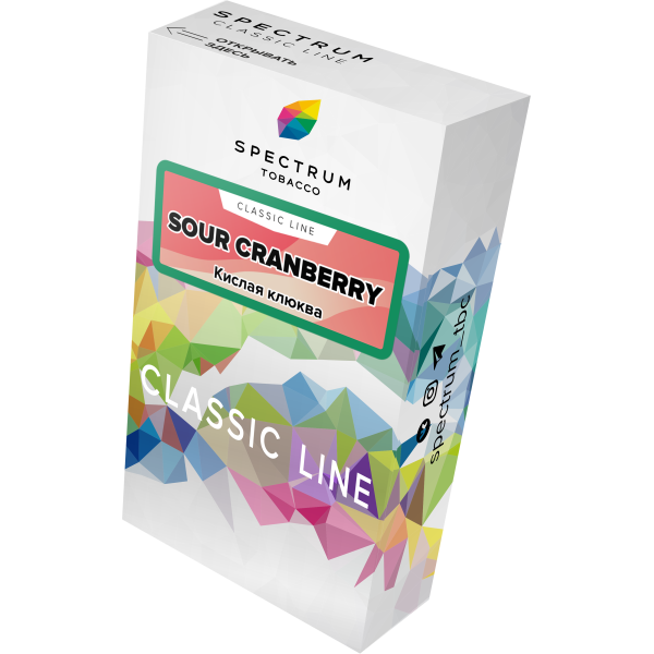 Табак Spectrum Classic sour cranberry 40 грамм в Петрозаводске