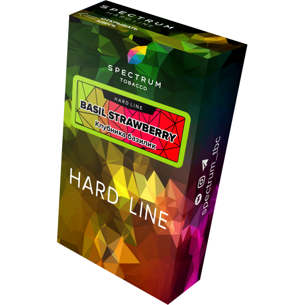 Табак Spectrum Hard basil strawberry 40 грамм в Петрозаводске