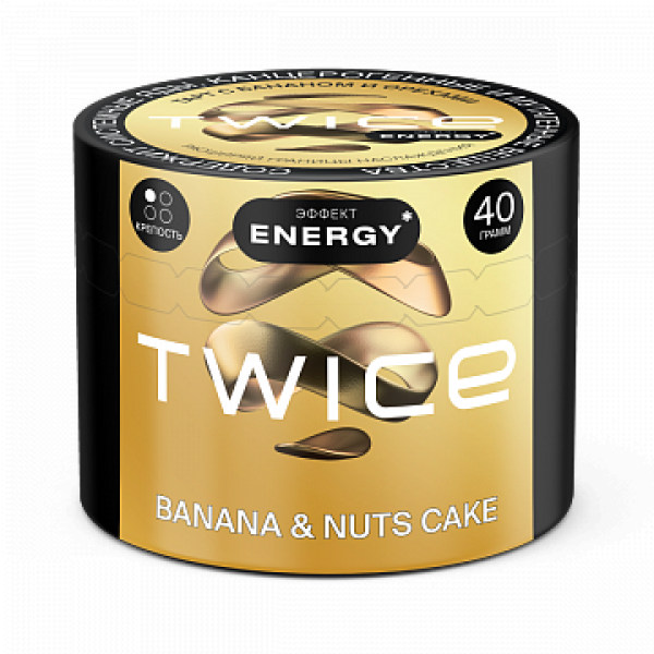 Табак TWICE Banana Nuts Cake (Пирог с бананом и орехами) 40 гр в Петрозаводске