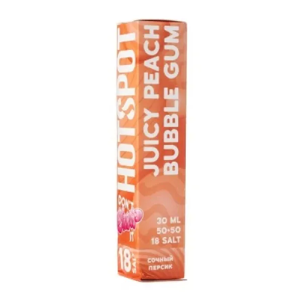 Жидкость HOTSPOT Chow Juicy Peach Bubble Gum 30 мл в Петрозаводске